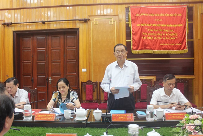 Phó Chủ tịch Hội NCT Việt Nam, Trưởng BĐD Hội NCT TP Hồ Chí Minh phát biểu