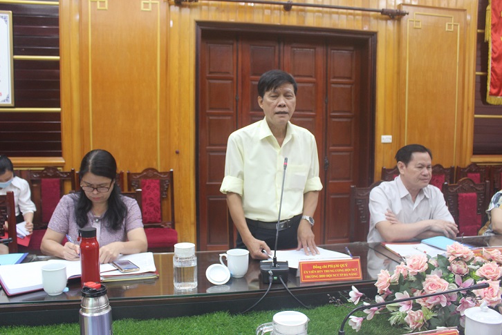 Trưởng Ban Đại diện Hội NCT TP Đà Nẵng phát biểu
